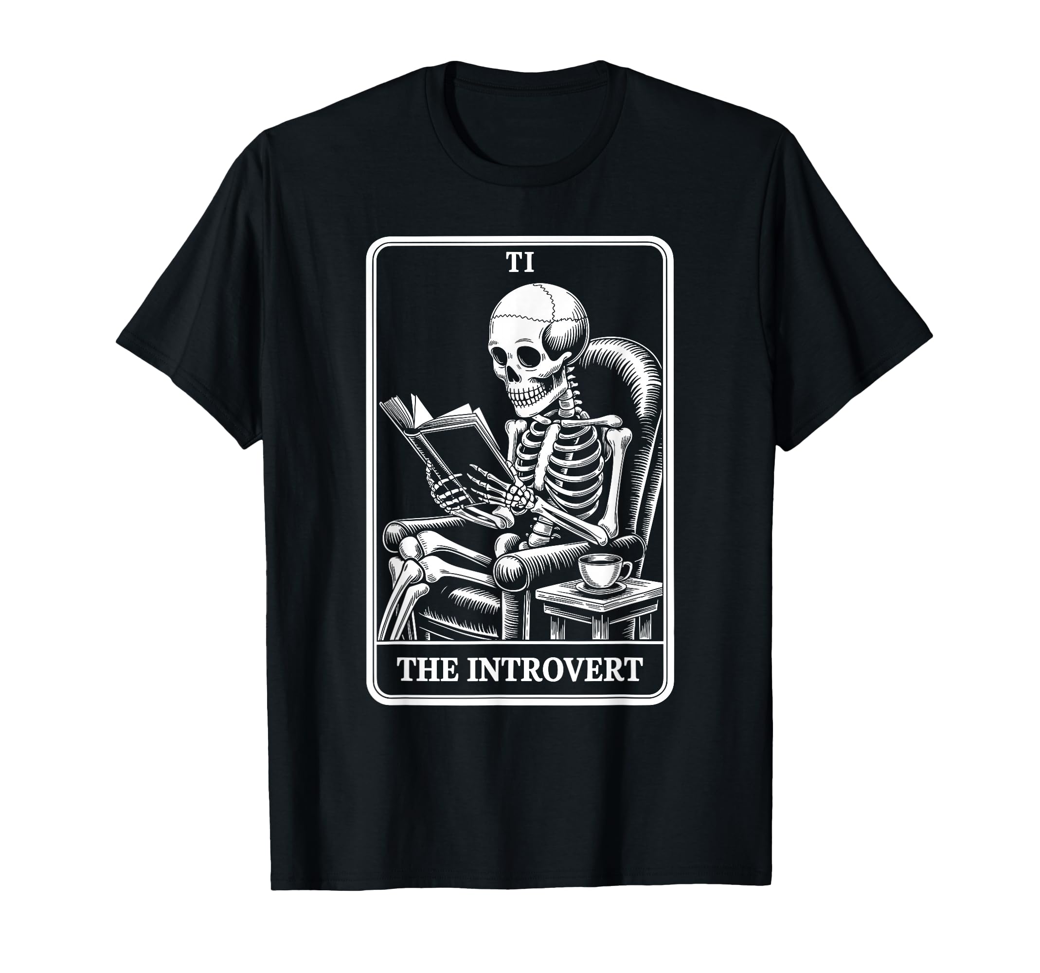 Introvert Tarot Indoorsy Antisocial T-Shirt - Aesthetic Graphic for Adults - T-Shirt, Sweatshirt, Hoodie