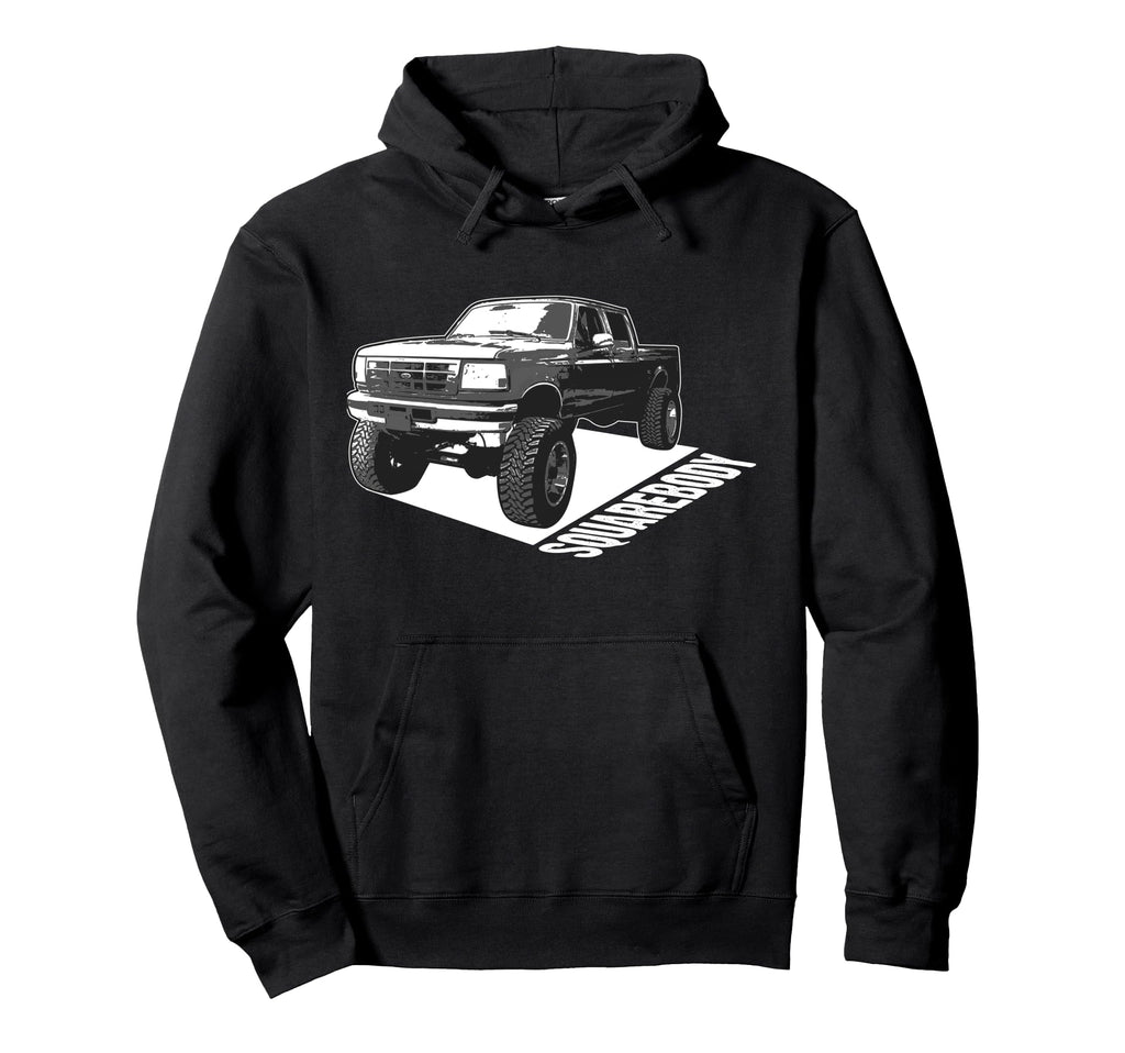 Squarebody Old School Body Car Hoodie - Casual Everyday Wear Men Women - T-Shirt, Sweatshirt, Hoodie