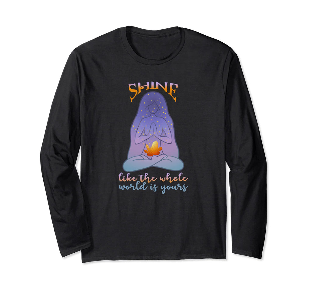 Shine Spiritual Energy Reiki Yoga T-Shirt - Fun Novelty Design Unisex - T-Shirt, Sweatshirt, Hoodie