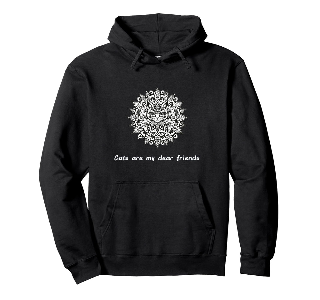 Cats Are My Best Friends Sacred Hoodie - Custom Art Print Men Women - T-Shirt, Sweatshirt, Hoodie