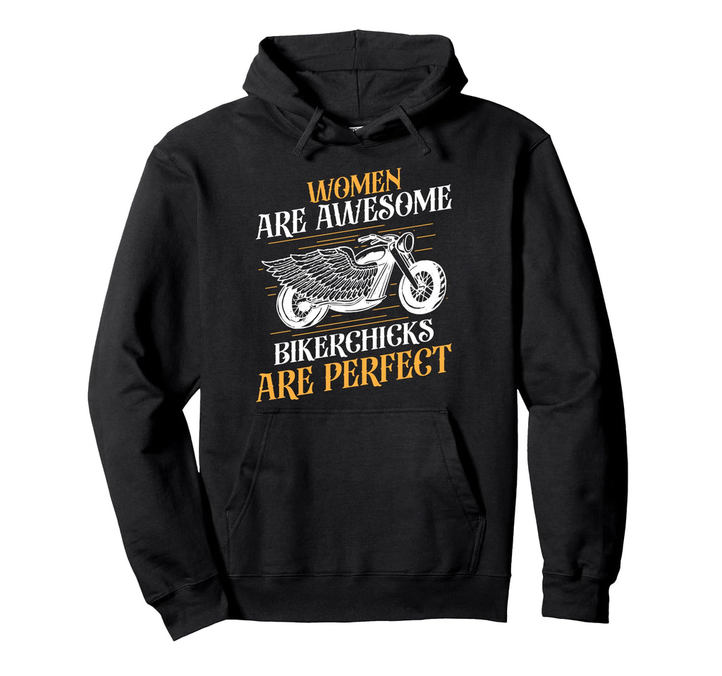 Motorcycle Biker Girlfriend Wife Hoodie - Casual Everyday Wear Unisex - T-Shirt, Sweatshirt, Hoodie