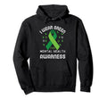I Wear Green Mental Health Awareness Hoodie - Fun Novelty Design Men Women - T-Shirt, Sweatshirt, Hoodie