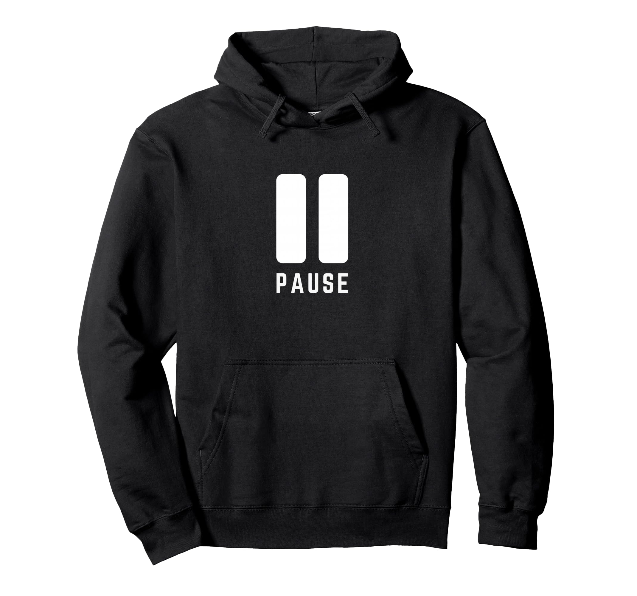 Pause Minimalist Pause Symbol Gamer Hoodie - Streetwear Style Men Women - T-Shirt, Sweatshirt, Hoodie