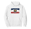 Utah Flag Beehive Distressed Hoodie - Casual Everyday Wear Unisex - T-Shirt, Sweatshirt, Hoodie