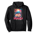 Sendai City 80S Synthwave Ramen Bowl Hoodie - Fun Novelty Design Men Women - T-Shirt, Sweatshirt, Hoodie