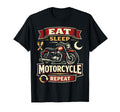 Motorcycle Biker Eat Sleep Motorcycle T-Shirt - Streetwear Style for Adults - T-Shirt, Sweatshirt, Hoodie