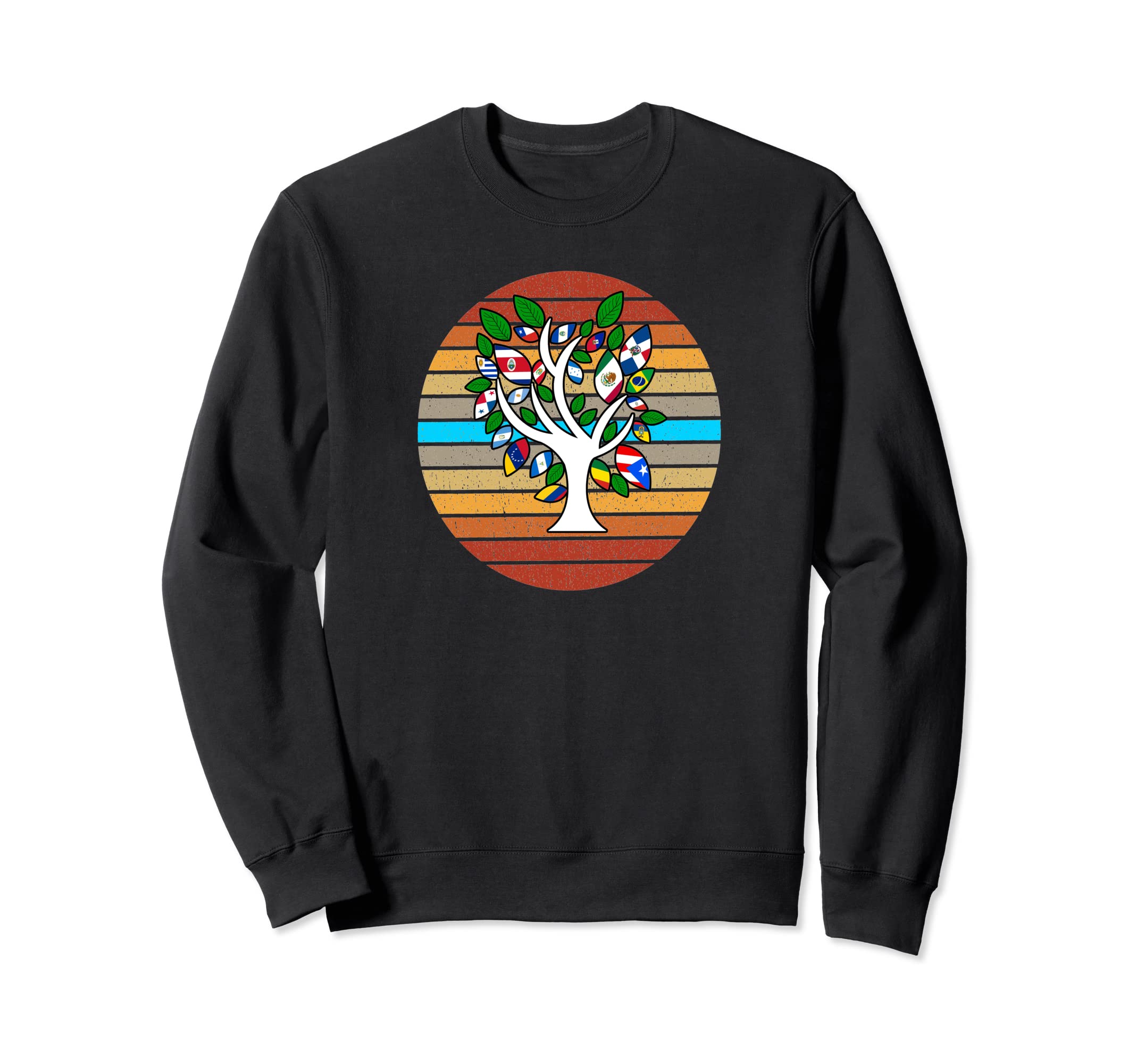 Latin America Flags Latinos Sweatshirt - Casual Everyday Wear Men Women - T-Shirt, Sweatshirt, Hoodie