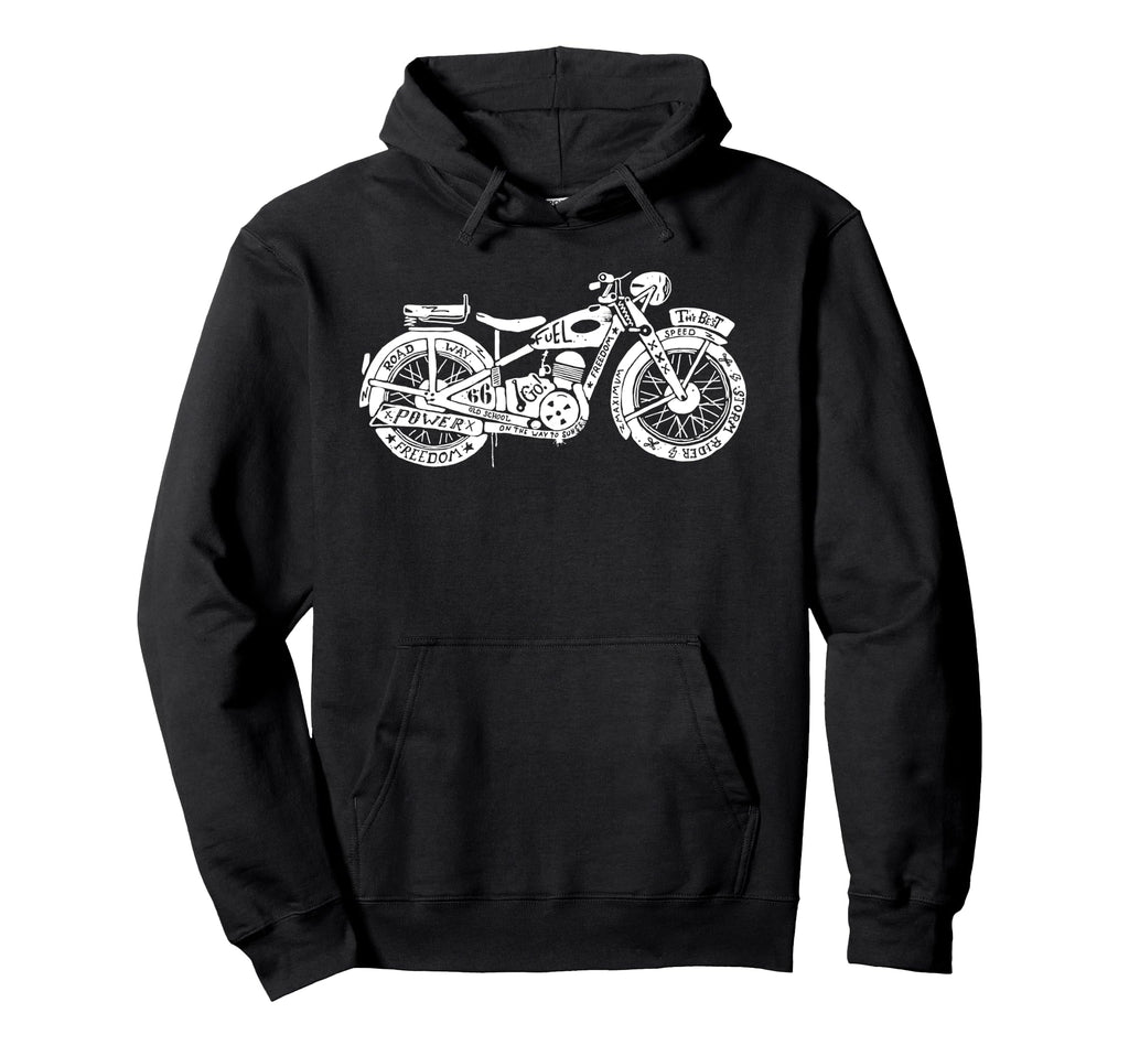 Motorcycling Biker Motorcycle Ride Hoodie - Novelty Apparel for Adults - T-Shirt, Sweatshirt, Hoodie