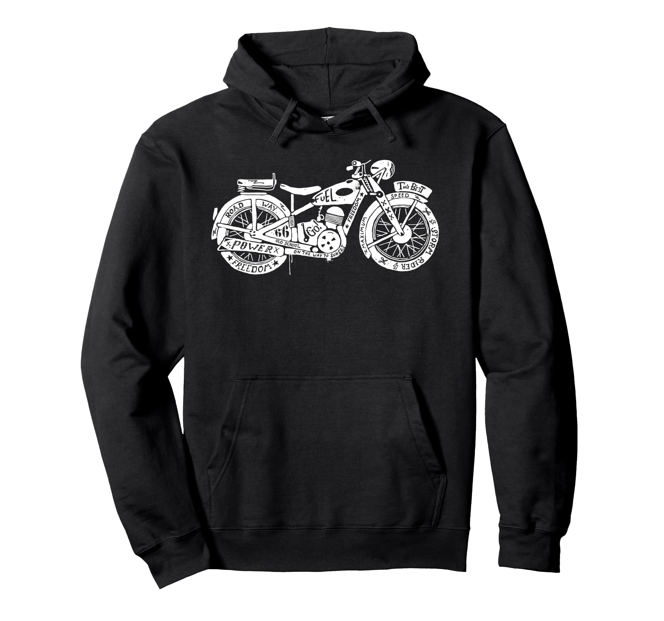 Motorcycling Biker Motorcycle Ride Hoodie - Novelty Apparel for Adults - T-Shirt, Sweatshirt, Hoodie