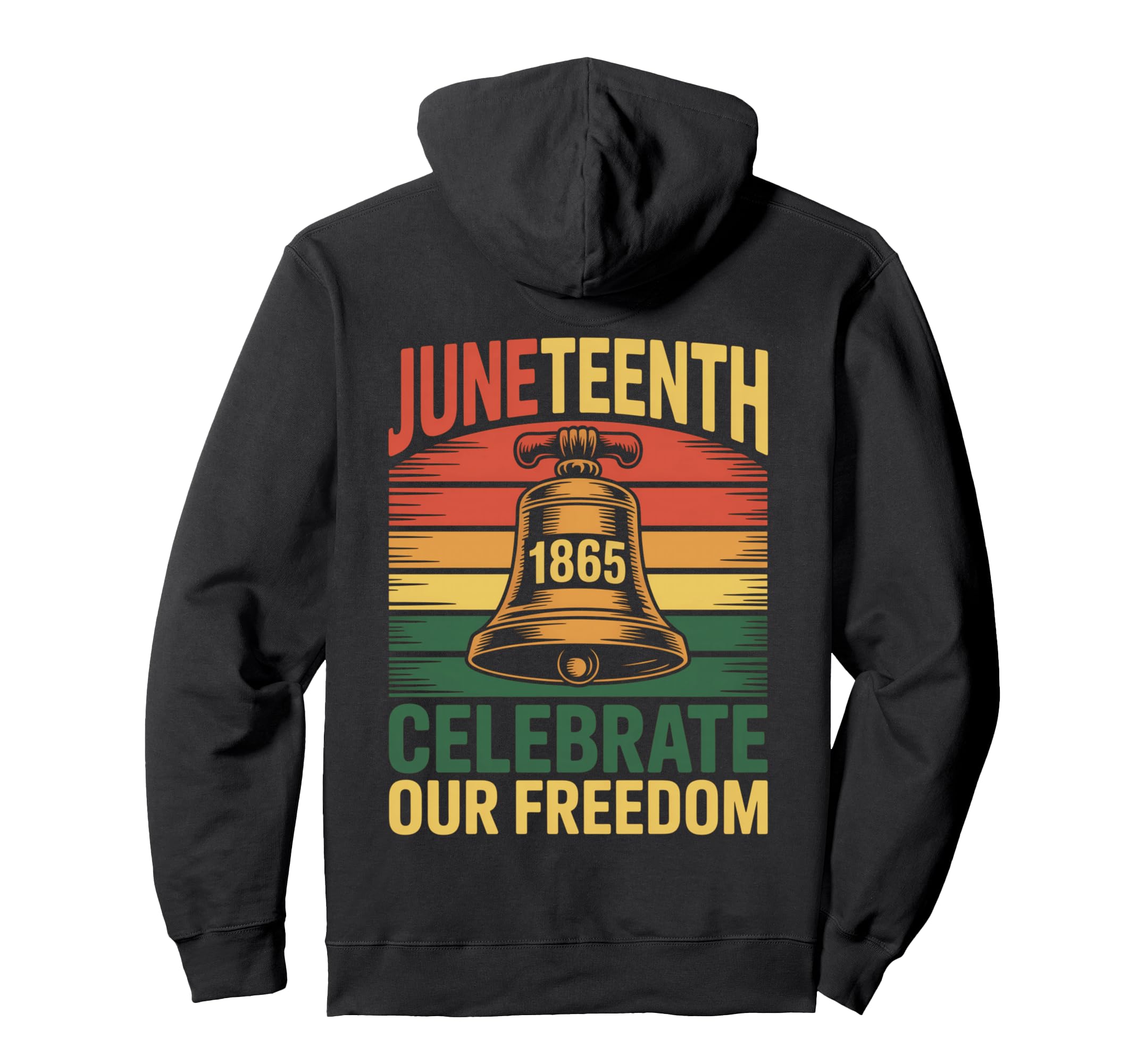 Juneteenth 1865 Bell Freedom Celebration Hoodie - Novelty Apparel Men Women - T-Shirt, Sweatshirt, Hoodie