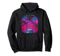 Palm Tree Vaporwave Retrowave Aesthetic Hoodie - Unique Graphic Men Women - T-Shirt, Sweatshirt, Hoodie