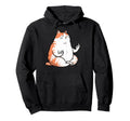 Meditation Cat Yoga Pose Relaxing Animal Hoodie - Novelty Apparel Men Women - T-Shirt, Sweatshirt, Hoodie