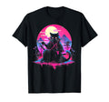 Synthwave Cat Samurai Mediation T-Shirt - Aesthetic Graphic Men Women - T-Shirt, Sweatshirt, Hoodie