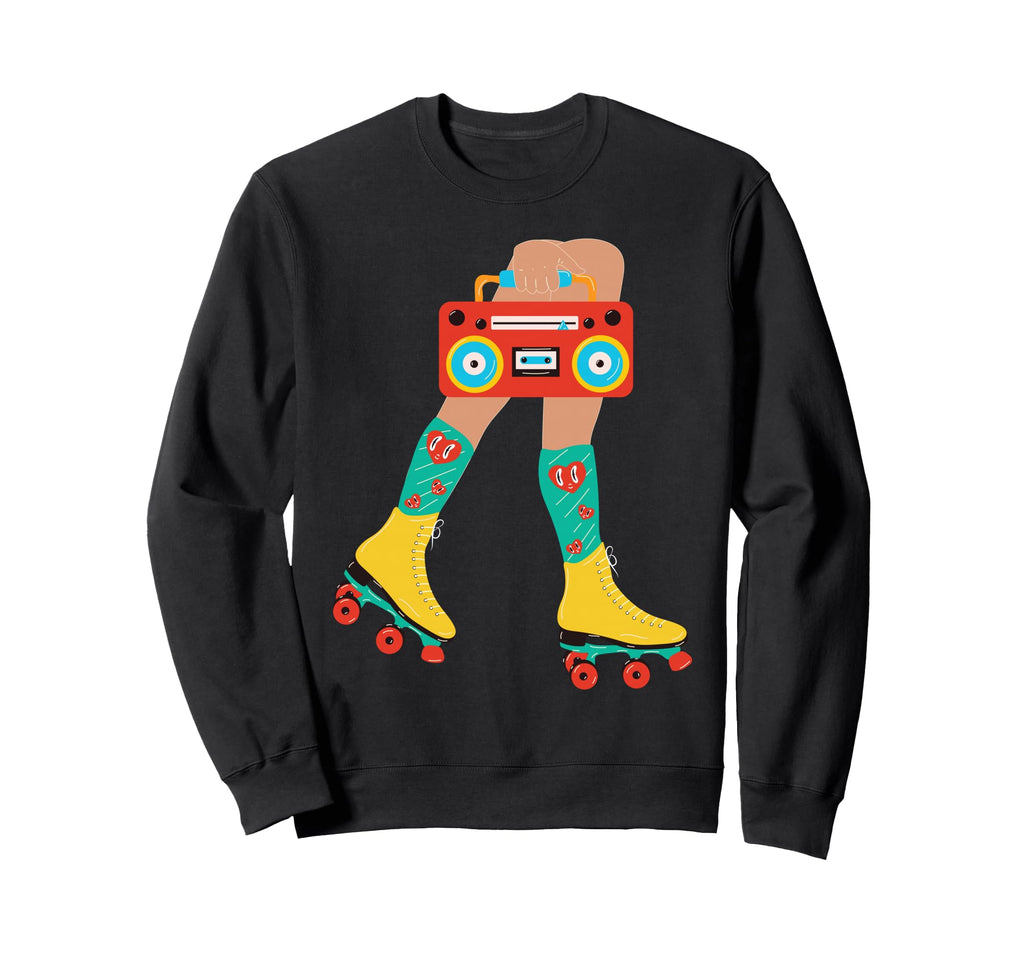 Rollerskating 1970S Sweatshirt - Fun Novelty Design for Adults - T-Shirt, Sweatshirt, Hoodie