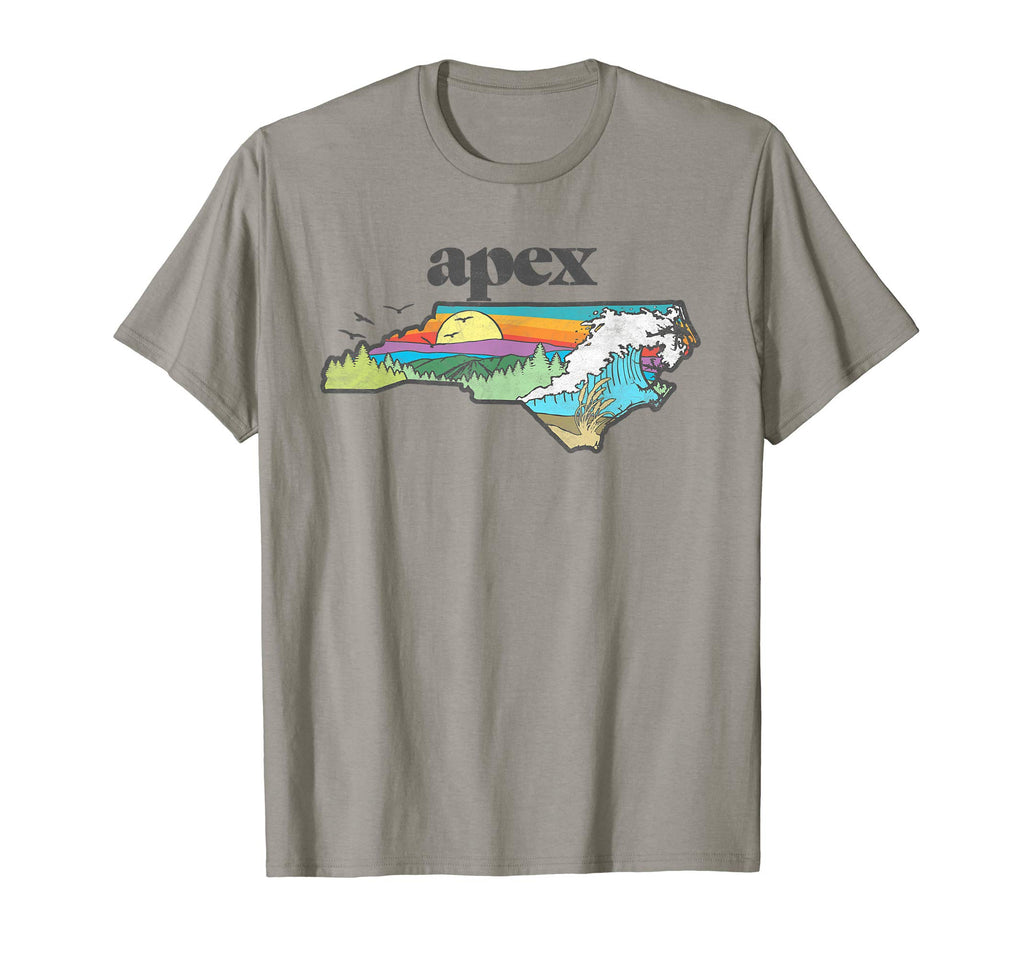 Apex North Carolina Outdoors Nature T-Shirt - Minimalist Print for Adults - T-Shirt, Sweatshirt, Hoodie