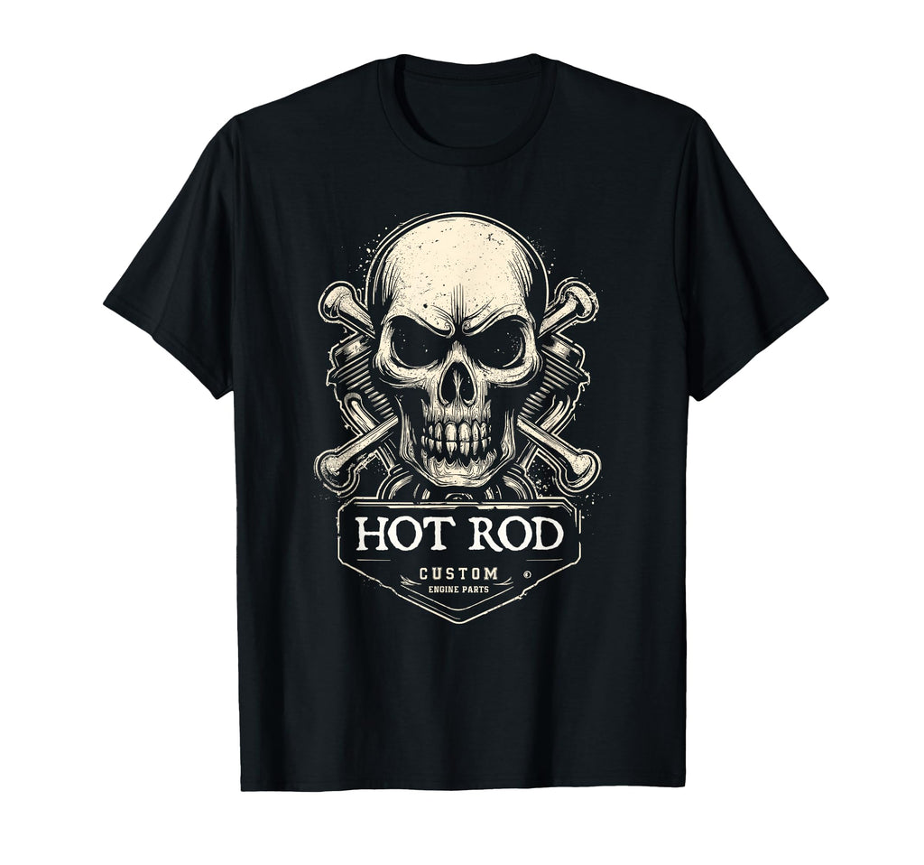 Skull Biker Motorcycle Mechanical T-Shirt - Novelty Apparel for Adults - T-Shirt, Sweatshirt, Hoodie