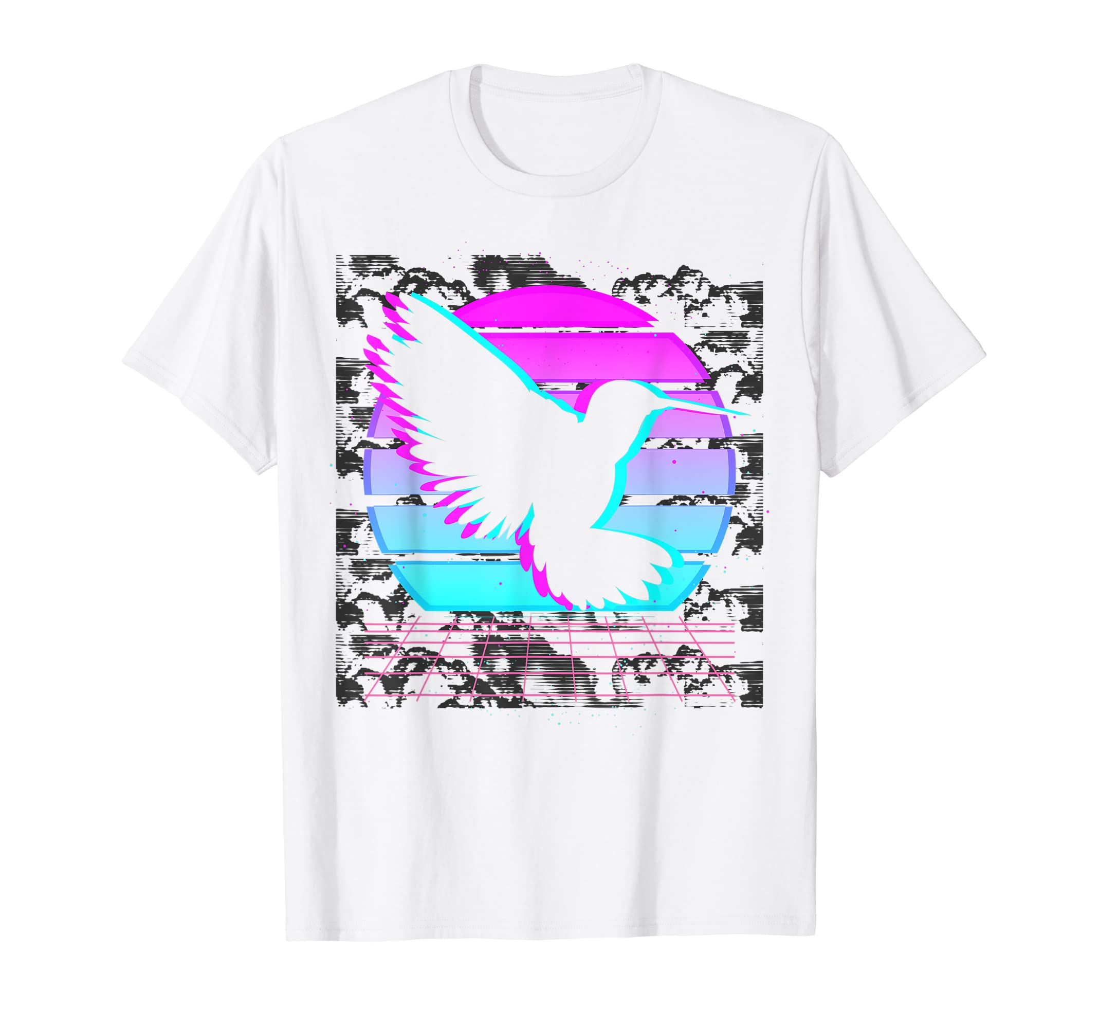 Animal Hummingbird 80S Art T-Shirt - Aesthetic Graphic for Adults - T-Shirt, Sweatshirt, Hoodie