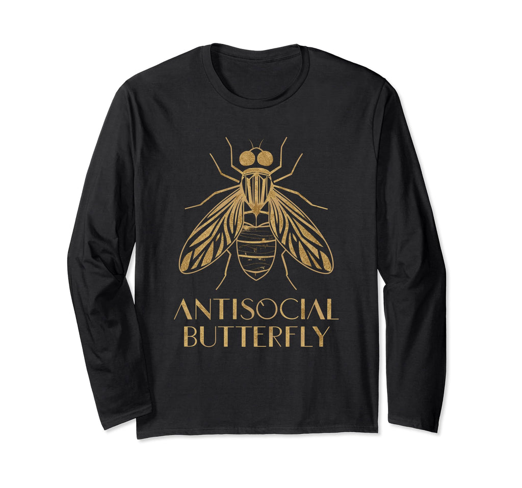 Antisocial Butterfly Housefly T-Shirt - Aesthetic Graphic Men Women - T-Shirt, Sweatshirt, Hoodie