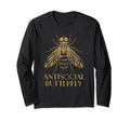 Antisocial Butterfly Housefly T-Shirt - Aesthetic Graphic Men Women - T-Shirt, Sweatshirt, Hoodie