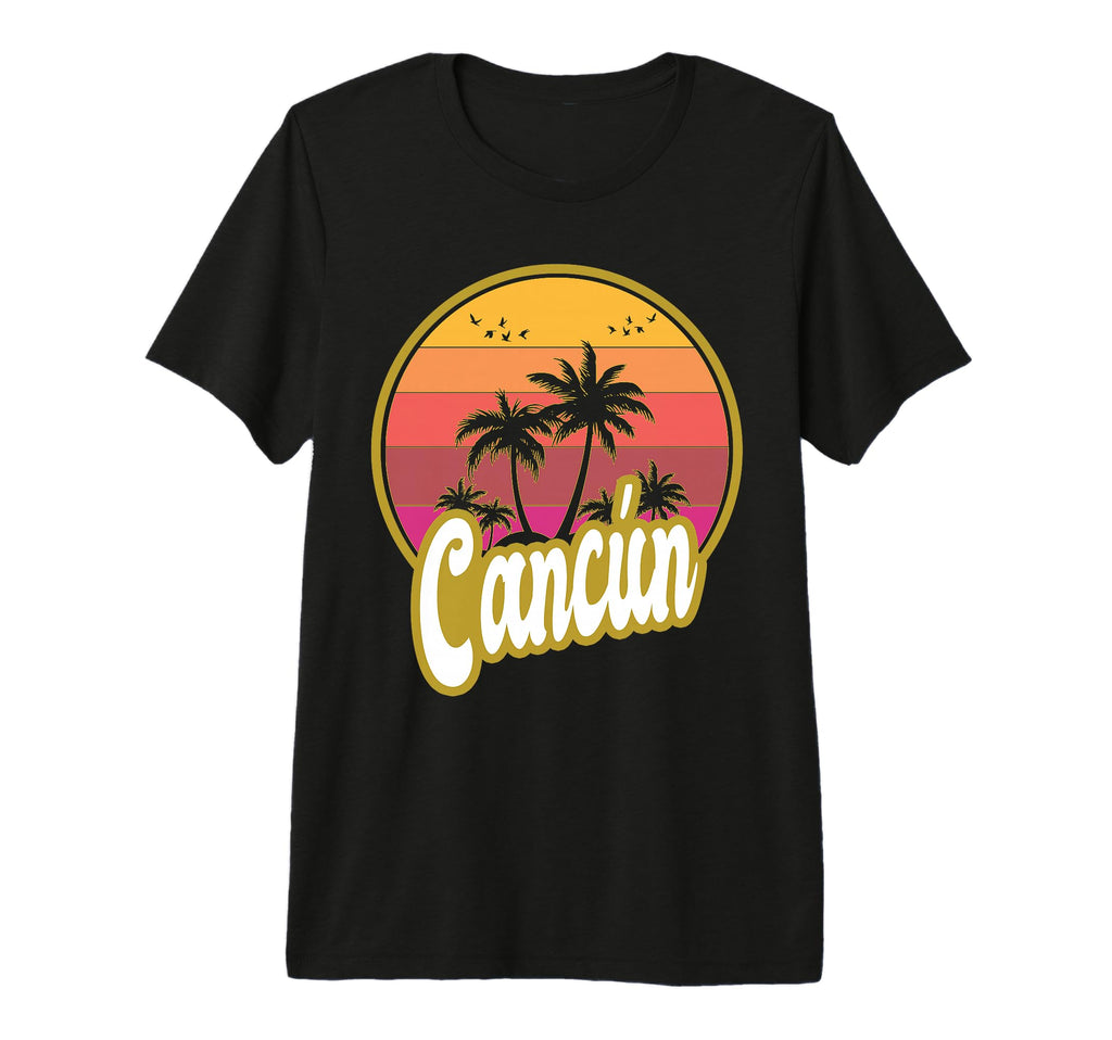 Cancun Mexico Beach Sunset Tri Blend T-Shirt - Graphic Print Men Women - T-Shirt, Sweatshirt, Hoodie