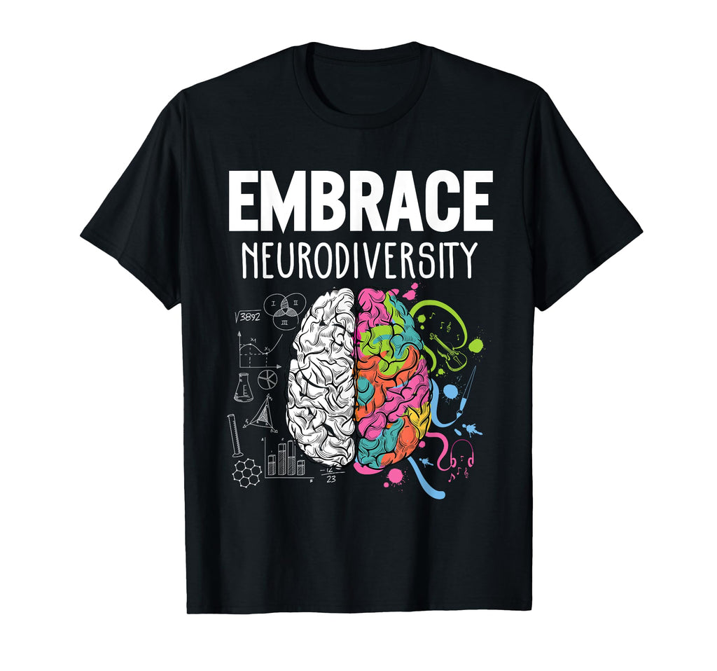 Neurodiversity Brain Adhd Autism Answer T-Shirt - Custom Art Print Unisex - T-Shirt, Sweatshirt, Hoodie