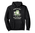 Funny Doing My Best Brain I Was Issued Hoodie - Graphic Print Men Women - T-Shirt, Sweatshirt, Hoodie