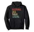 Husband Dad Biker Funny Hoodie - Casual Everyday Wear for Adults - T-Shirt, Sweatshirt, Hoodie