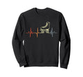 Roller Skating Heartbeat Sweatshirt - Fun Novelty Design for Adults - T-Shirt, Sweatshirt, Hoodie