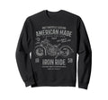 American Motorcycle Distressed Sweatshirt - Custom Art Print Unisex - T-Shirt, Sweatshirt, Hoodie