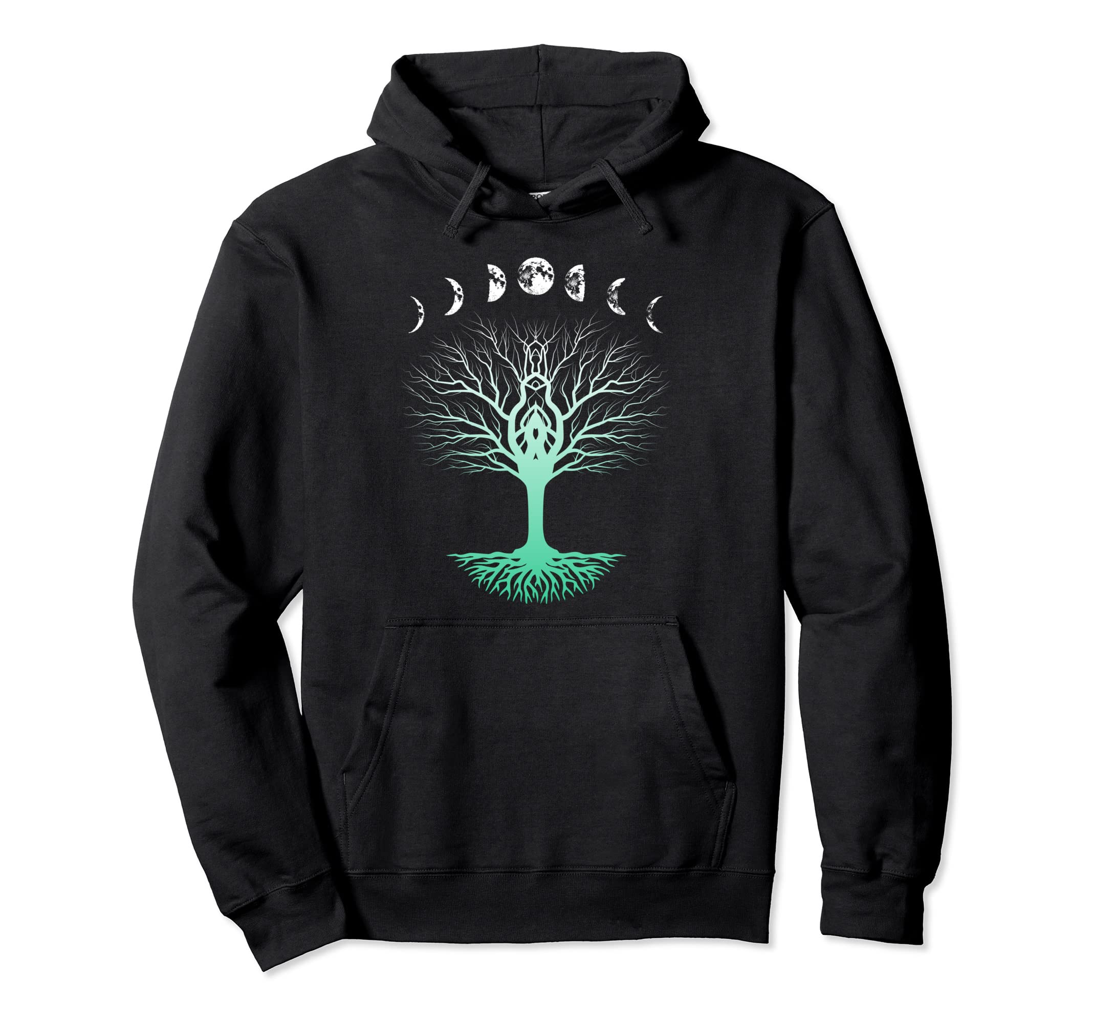 Tree Planets Yoga Meditation Spiritual Hoodie - Novelty Apparel Men Women - T-Shirt, Sweatshirt, Hoodie