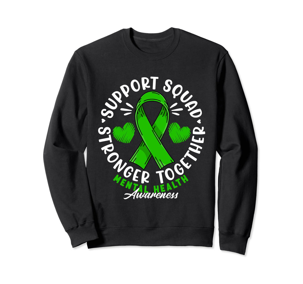 Support Awareness Squad I Depression Sweatshirt - Novelty Apparel Unisex - T-Shirt, Sweatshirt, Hoodie