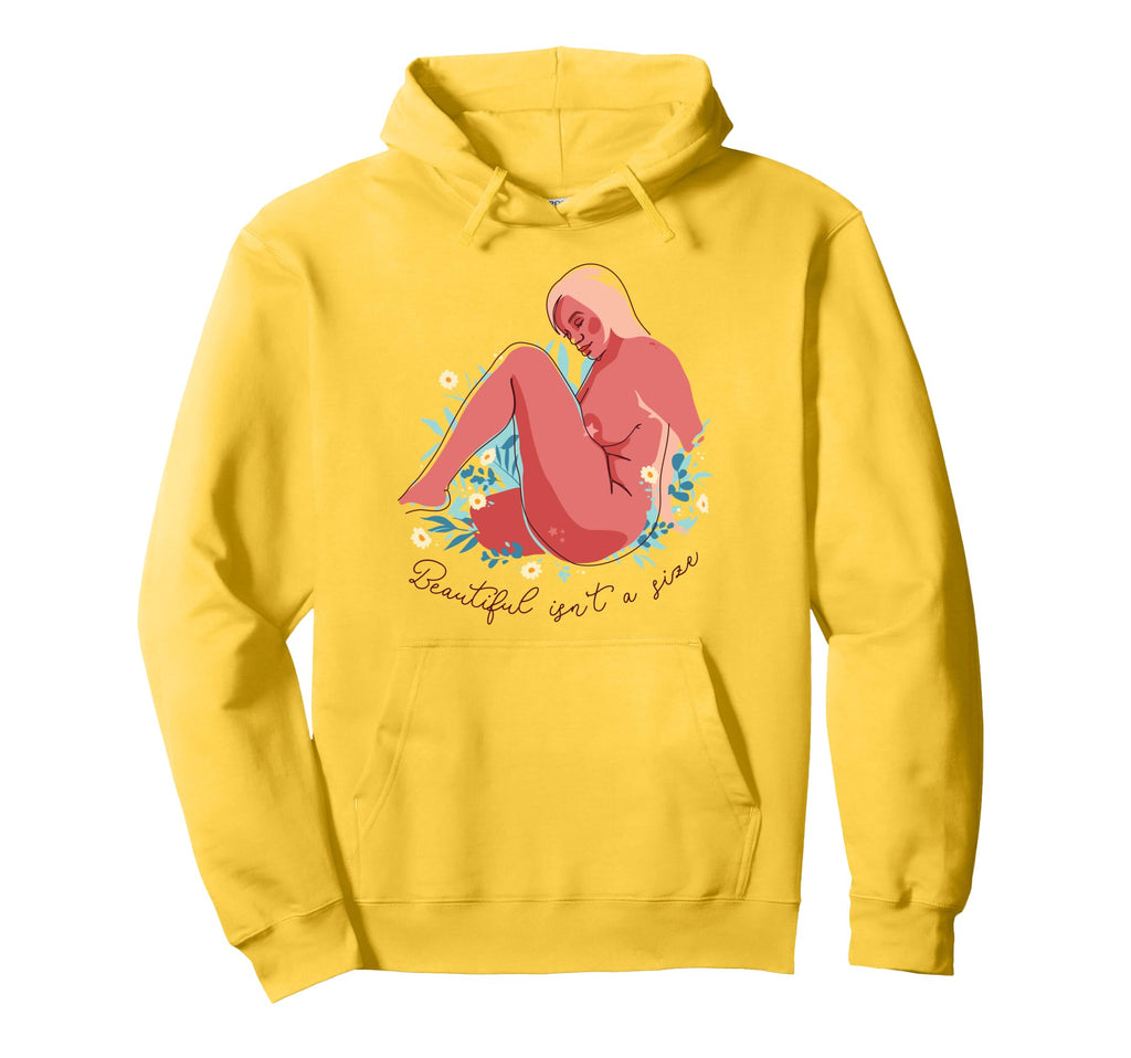 Beautiful Isnt Female Empowerment Body Hoodie - Graphic Print for Adults - T-Shirt, Sweatshirt, Hoodie