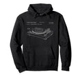 Vinyl Record Player Patent Blueprint Dj Hoodie - Graphic Print for Adults - T-Shirt, Sweatshirt, Hoodie
