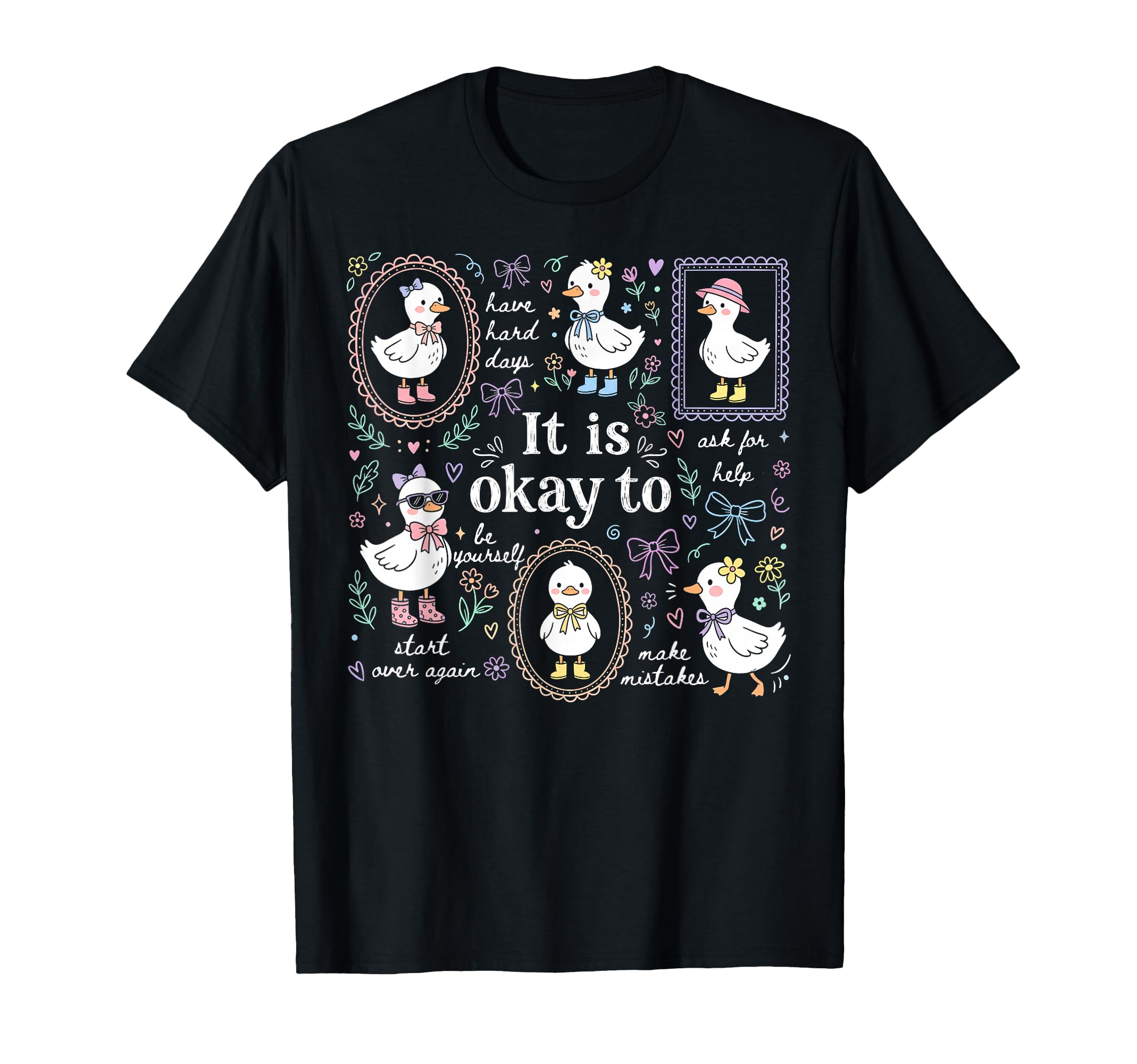 Goose Its Okay To Mental Health T-Shirt - Casual Everyday Wear Men Women - T-Shirt, Sweatshirt, Hoodie
