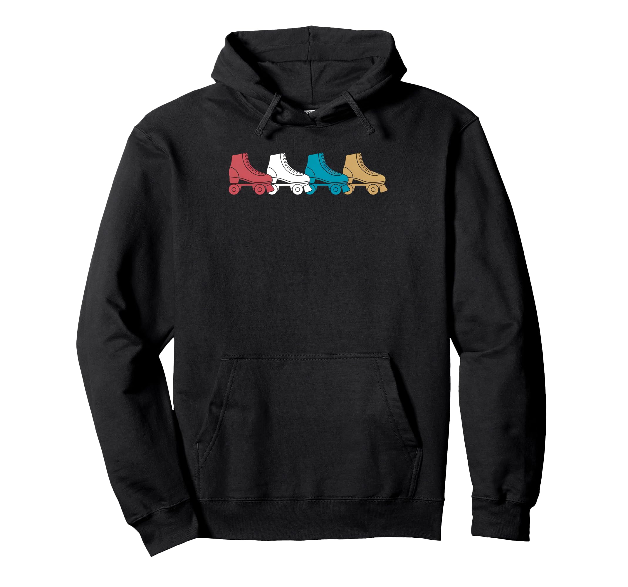 Colors Roller Skate Lineup Rokller Skating Hoodie - Trendy Graphic Unisex - T-Shirt, Sweatshirt, Hoodie