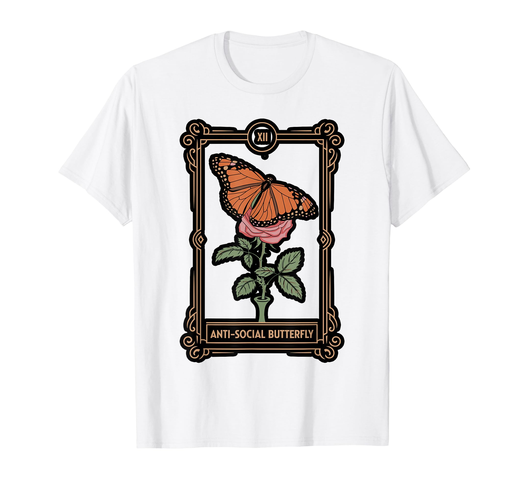 Anti Social Butterfly Tarot T-Shirt - Fun Novelty Design for Adults - T-Shirt, Sweatshirt, Hoodie