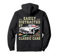 Easily Distracted Cars Hoodie - Minimalist Print for Adults - T-Shirt, Sweatshirt, Hoodie