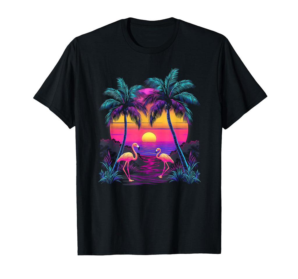 90S Vaporwave Aesthetic Palm Trees T-Shirt - Aesthetic Graphic for Adults - T-Shirt, Sweatshirt, Hoodie