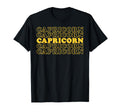 Capricorn Zodiac Stacked Typography T-Shirt - Unique Graphic for Adults - T-Shirt, Sweatshirt, Hoodie