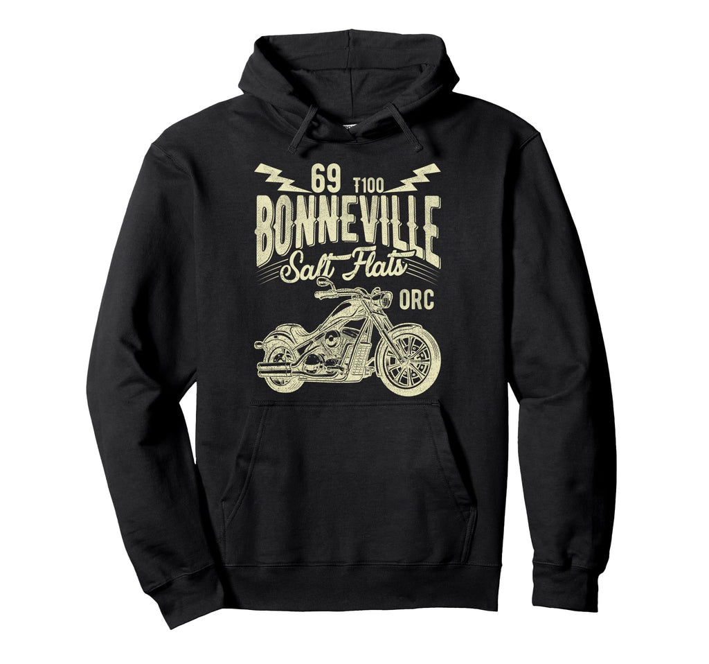 Motorcycle Rider Funny Bonneville Salt Hoodie - Trendy Graphic Men Women - T-Shirt, Sweatshirt, Hoodie