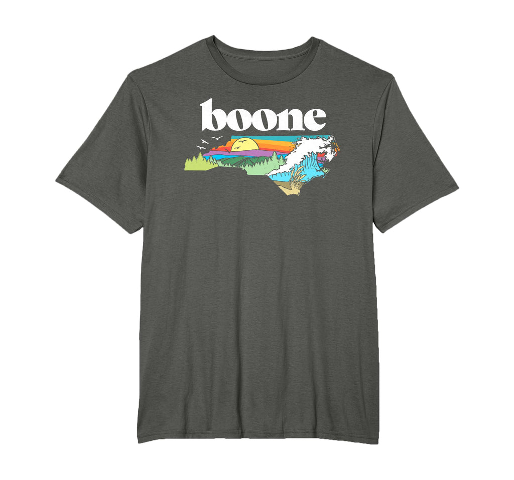 Boone North Carolina Outdoors Nature T-Shirt - Minimalist Print Men Women - T-Shirt, Sweatshirt, Hoodie