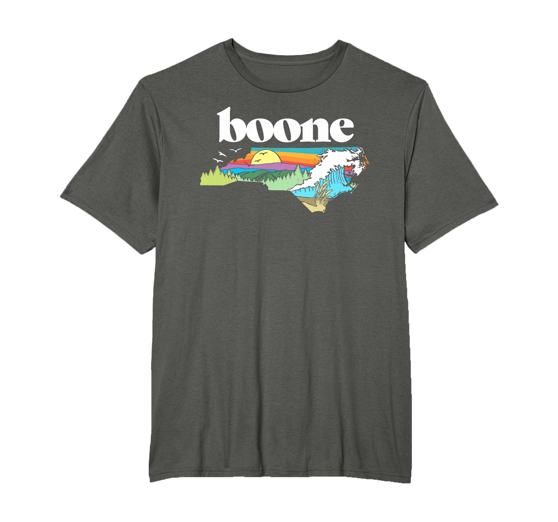 Boone North Carolina Outdoors Nature T-Shirt - Minimalist Print Men Women - T-Shirt, Sweatshirt, Hoodie