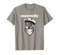 Meowdy Funny Country Music Tiger Cowboy T-Shirt - Graphic Print for Adults - T-Shirt, Sweatshirt, Hoodie
