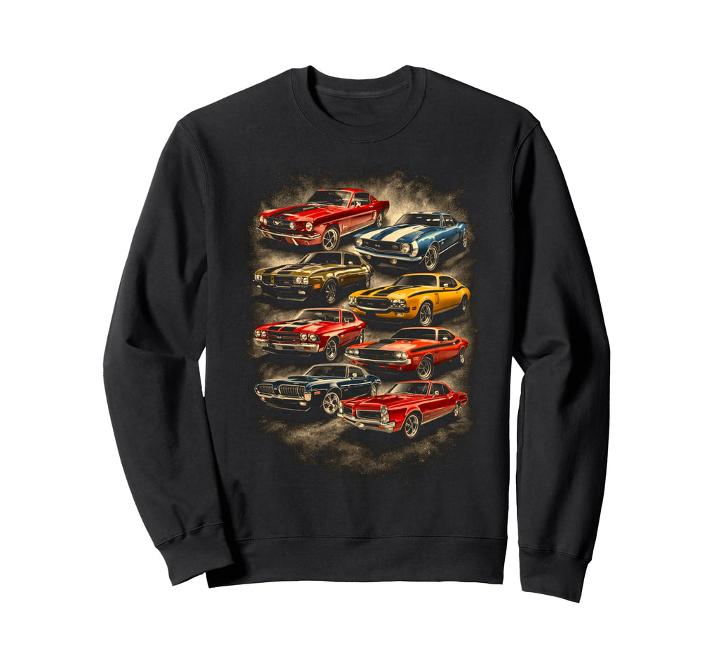 American Muscle Legends Car Sweatshirt - Fun Novelty Design Unisex - T-Shirt, Sweatshirt, Hoodie