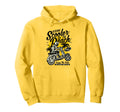 Scooter Beach Distressed Hoodie - Fun Novelty Design Unisex - T-Shirt, Sweatshirt, Hoodie