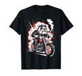 Dog Biker Riding Motorcycle Outfit T-Shirt - Minimalist Print for Adults - T-Shirt, Sweatshirt, Hoodie