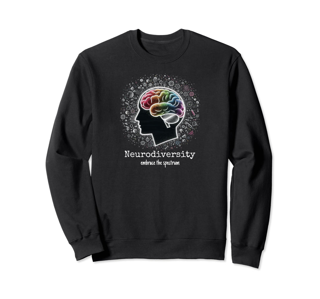 Colorful Rainbow Brain Sweatshirt - Aesthetic Graphic Men Women - T-Shirt, Sweatshirt, Hoodie