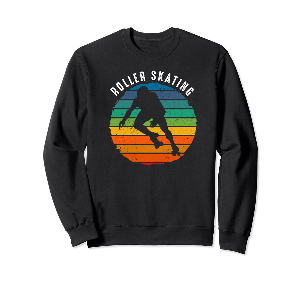 Roller Speed Skating Sunset Roller Sweatshirt - Custom Art Print Unisex - T-Shirt, Sweatshirt, Hoodie