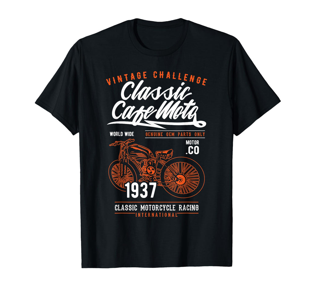Cafe Racer Motorcycle T-Shirt - Custom Art Print for Adults - T-Shirt, Sweatshirt, Hoodie