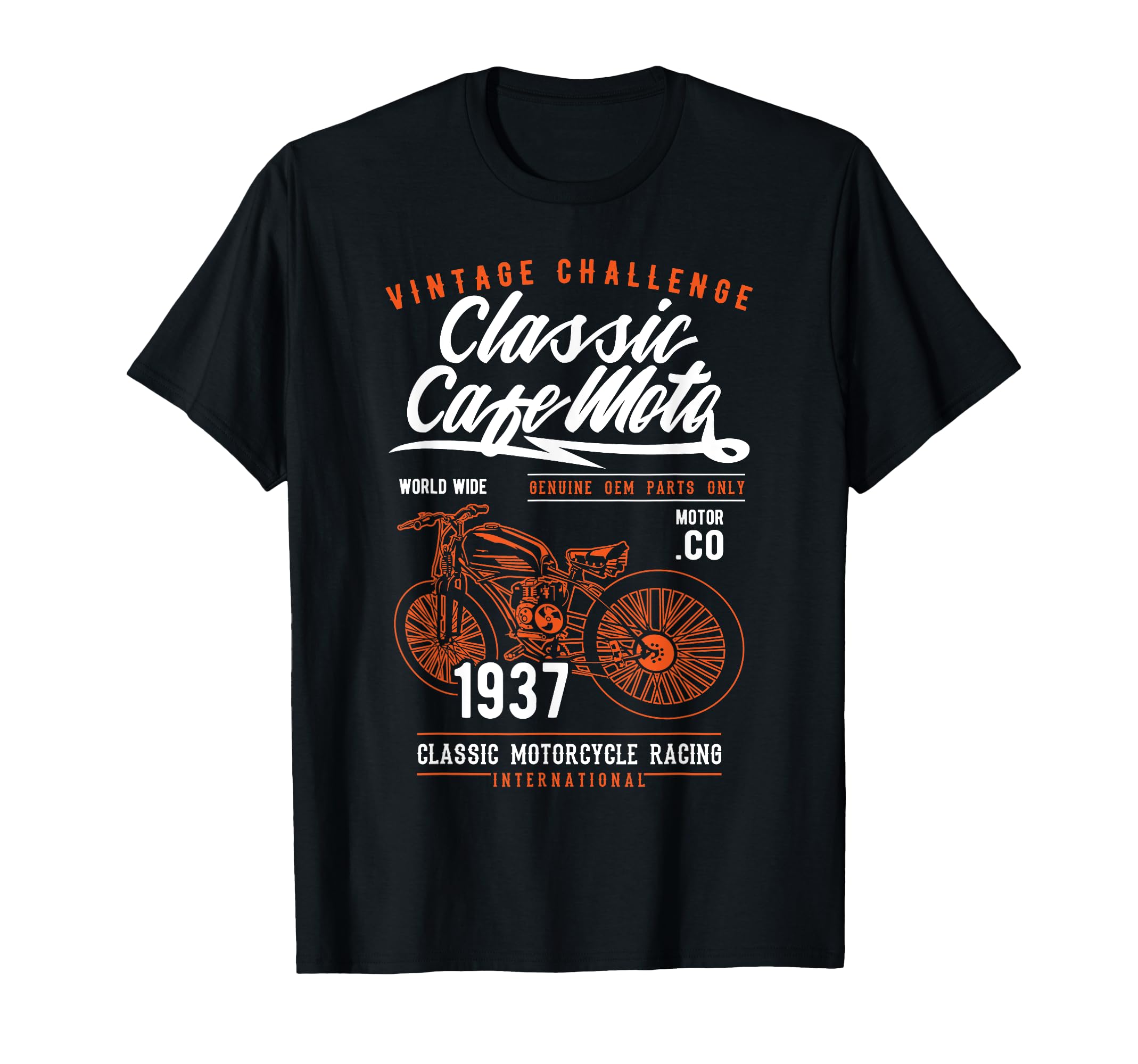 Cafe Racer Motorcycle T-Shirt - Custom Art Print for Adults - T-Shirt, Sweatshirt, Hoodie